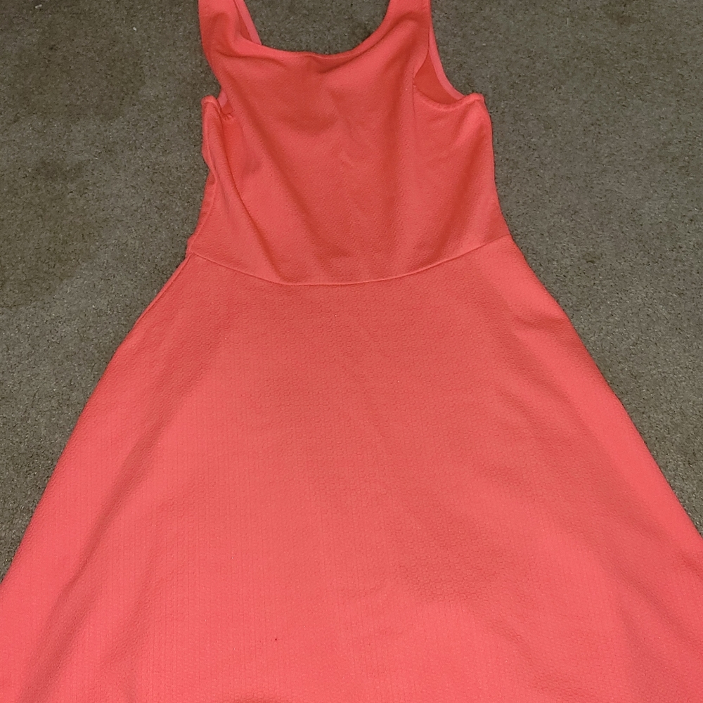 Bright coral dress